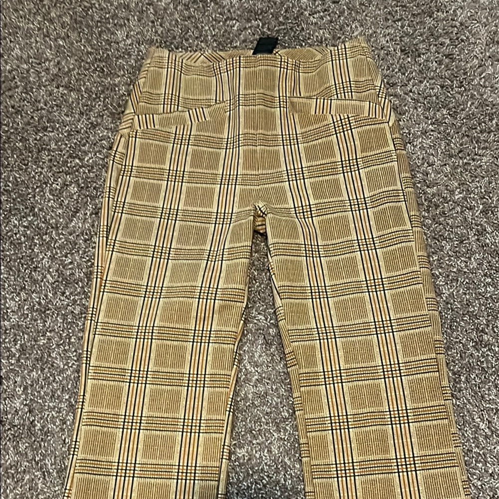 Liverpool Tan and Black Boot Cut Pants
